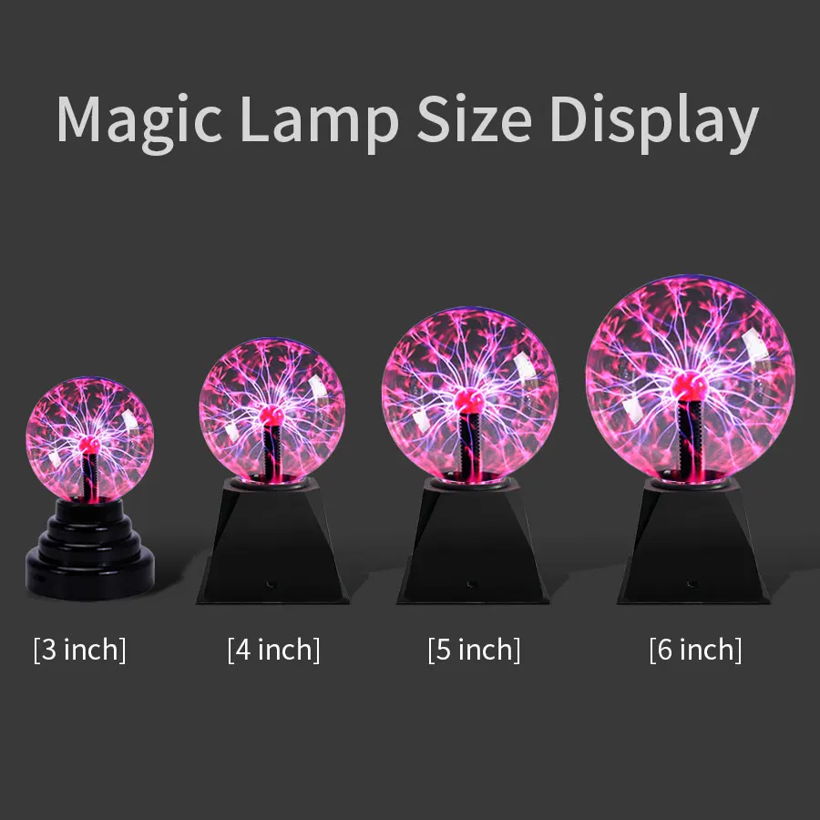 3/4/5/6Inch Magic Lightning Electrostatic Ion Ball USB Battery Dual-Purpose Luminous Ball Touch Sensor Lightning For Home
3/4/5/6Inch Magic Lightning Electrostatic Ion Ball USB Battery Dual-Purpose Luminous Ball Touch Sensor Lightning For Home