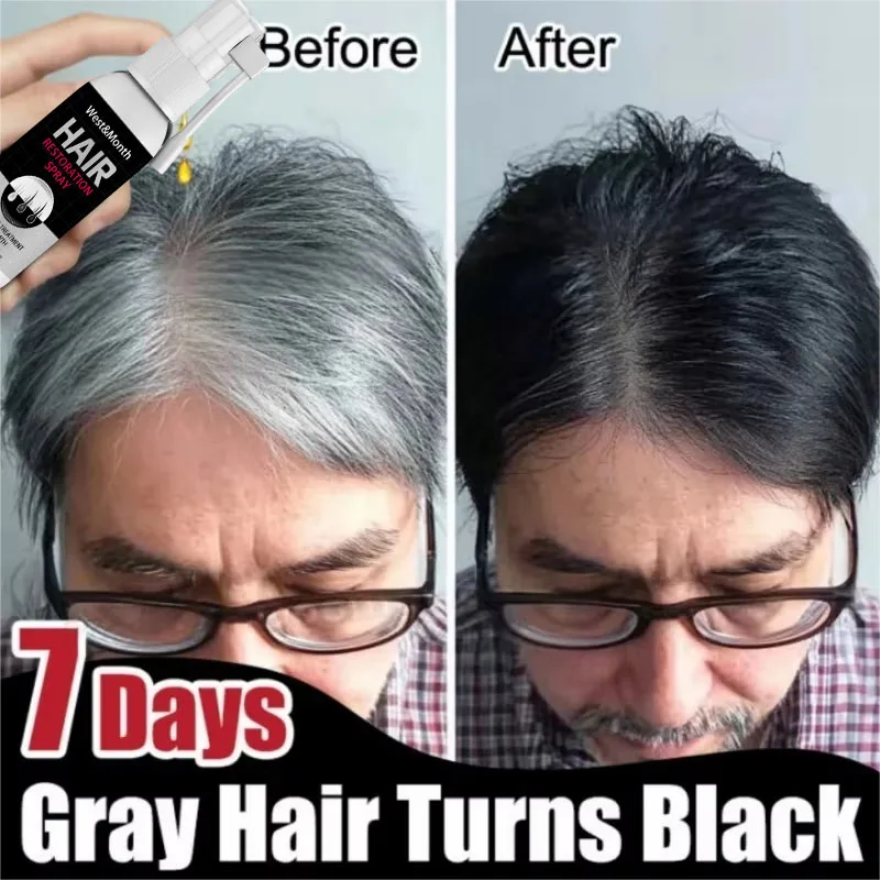 Gray White Hair Treatment Serum Cover White Hairs To Black Natural Color Repair Spray Anti Loss Hair Restore Healthy Hair Care
Gray White Hair Treatment Serum Cover White Hairs To Black Natural Color Repair Spray Anti Loss Hair Restore Healthy Hair Care