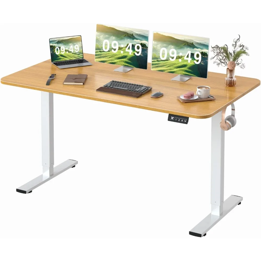Electric Height Adjustable Standing Desk Large Sit Stand up Desk Home Office Computer Desk Memory Preset ,T-Shaped Metal Bracket
Electric Height Adjustable Standing Desk Large Sit Stand up Desk Home Office Computer Desk Memory Preset ,T-Shaped Metal Bracket