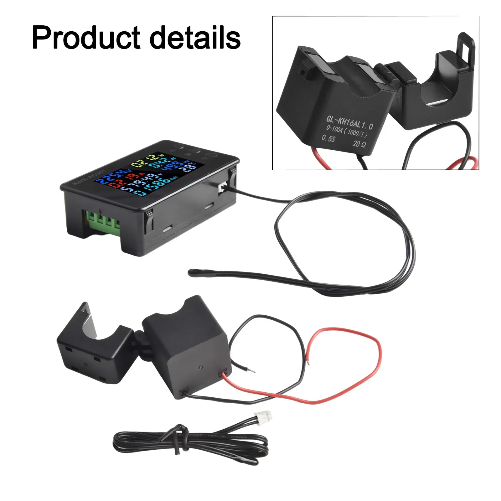 Electrical Measurement Black Digital Voltmeter 6 In 1 Digital Multimeter Power Range 0-30000W Voltage Range 50-300V
Electrical Measurement Black Digital Voltmeter 6 In 1 Digital Multimeter Power Range 0-30000W Voltage Range 50-300V