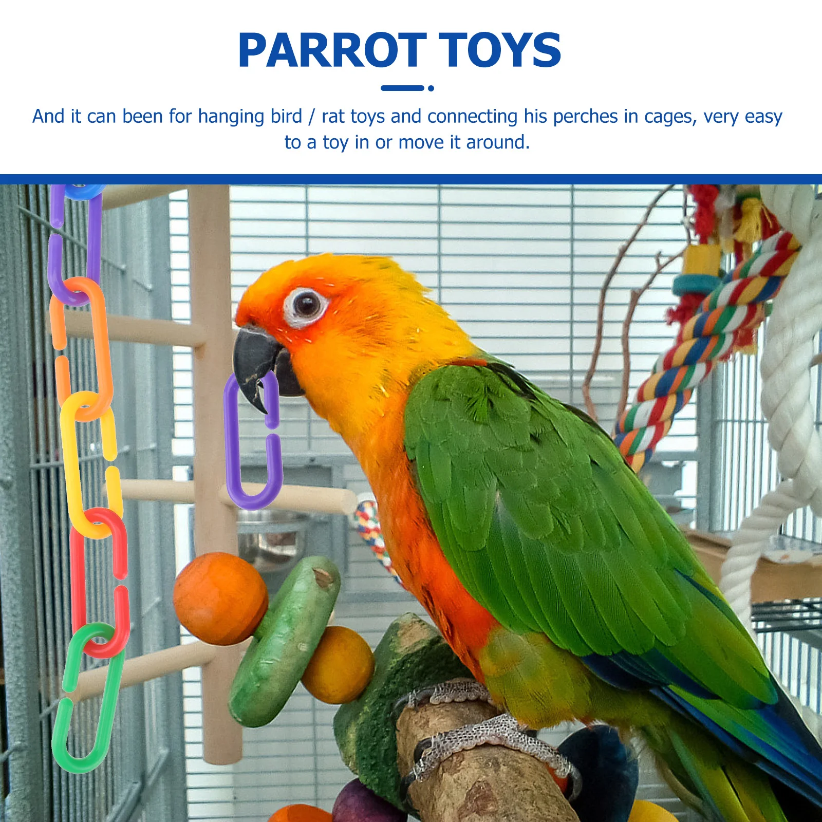 100Pcs Plastic C-Clips Hooks Durable Bright Colorful Connectors for Bird Parrot Cage Hanging Accessories Plastic C-Clips
100Pcs Plastic C-Clips Hooks Durable Bright Colorful Connectors for Bird Parrot Cage Hanging Accessories Plastic C-Clips