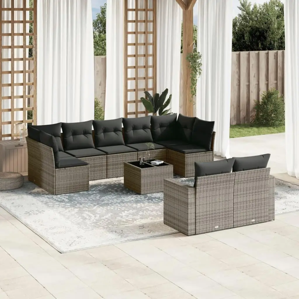 Comfortable Grey Rattan Garden Sofa Set with Steel Frame and Glass Table Stylish Outdoor Furniture for Patio Balcony
Comfortable Grey Rattan Garden Sofa Set with Steel Frame and Glass Table Stylish Outdoor Furniture for Patio Balcony