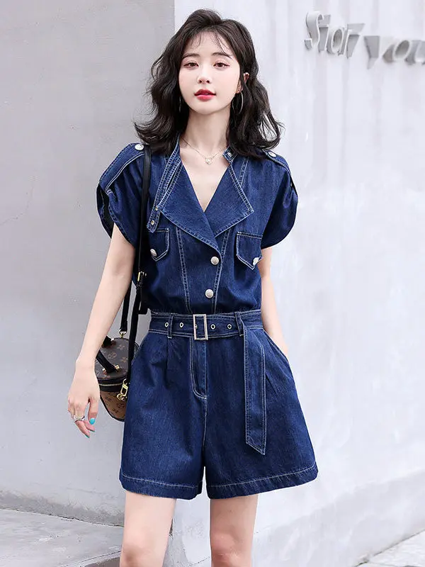 Fashionable Loose Denim Overalls for Women High Waist Short Pants Button Detail Cotton Material Wide Leg Pants Spring Summer ...
Fashionable Loose Denim Overalls for Women High Waist Short Pants Button Detail Cotton Material Wide Leg Pants Spring Summer ...