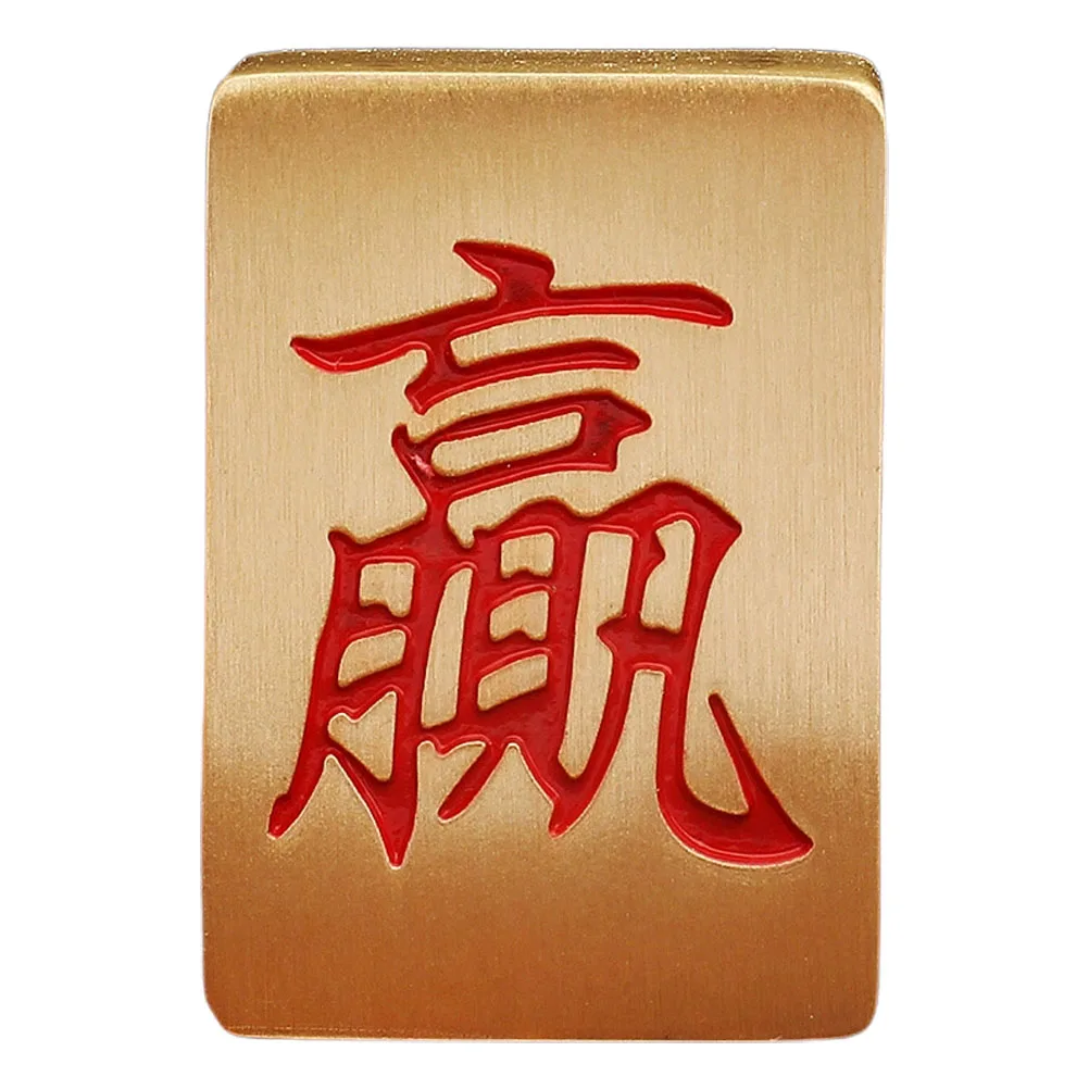 Brass Mahjong Golden Desktop Decor Living Room Table Sculptures Vintage Brass Decor Home Figurines Small Statue
Brass Mahjong Golden Desktop Decor Living Room Table Sculptures Vintage Brass Decor Home Figurines Small Statue