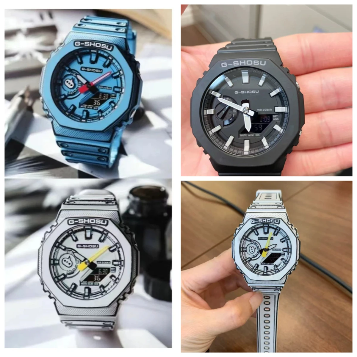 Dual Display LED Digital Electronic Comic Watch Full Function World Time Large Dial Oak Collection
Dual Display LED Digital Electronic Comic Watch Full Function World Time Large Dial Oak Collection