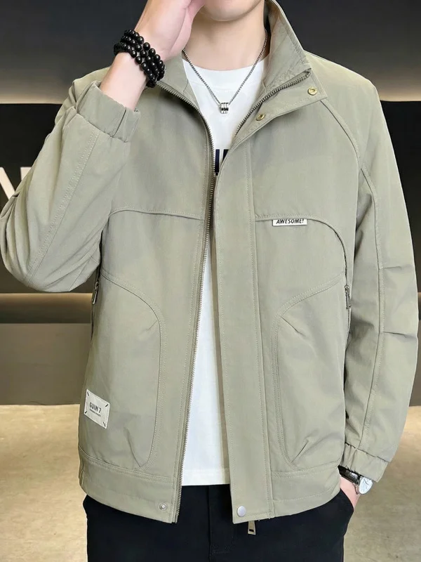 Spring Youth Hooded Printed Jaet Casual Men's Outerwear Stand Fit Polyester Long Sve Zipper Closure Hooded Jaet
Spring Youth Hooded Printed Jaet Casual Men's Outerwear Stand Fit Polyester Long Sve Zipper Closure Hooded Jaet