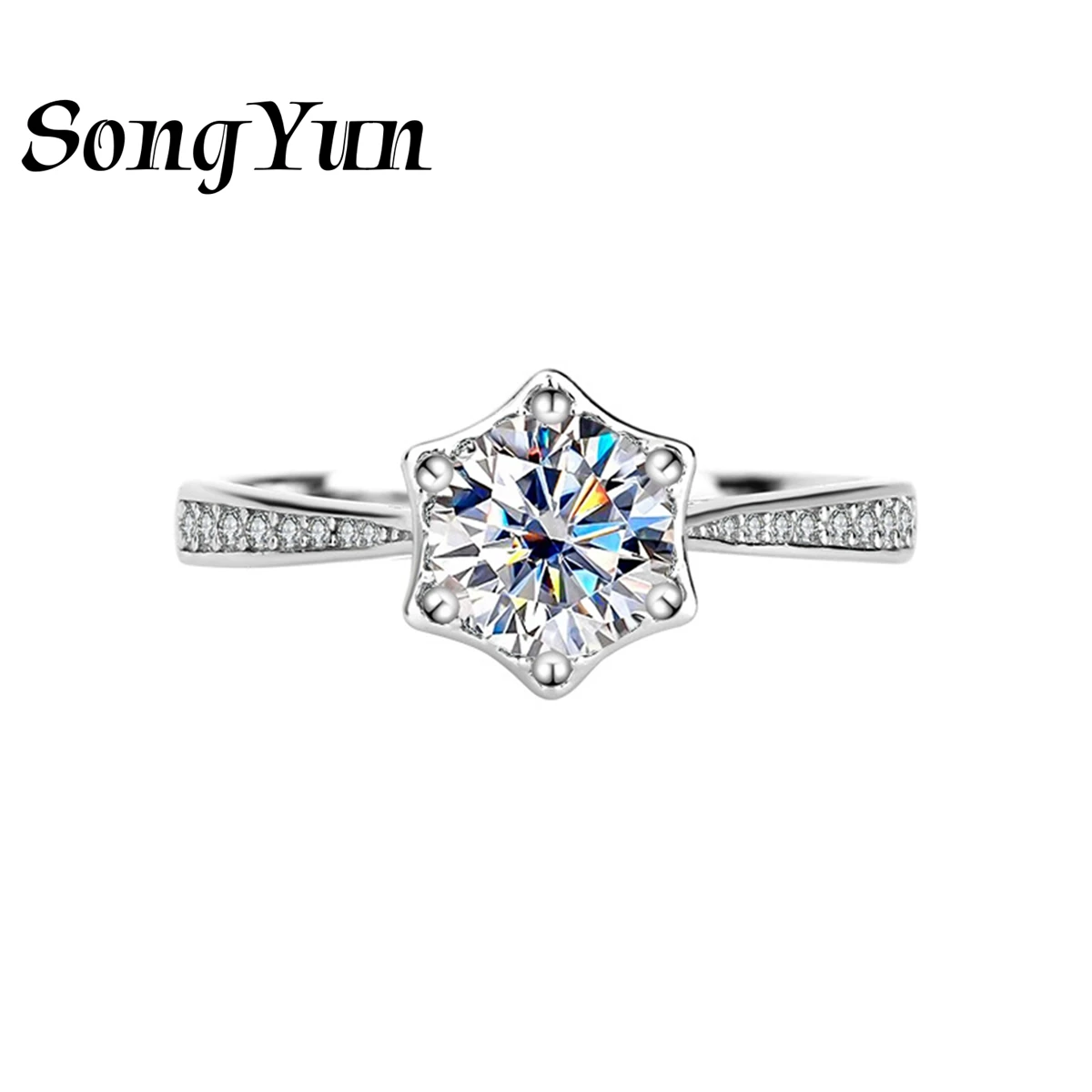 SongYun Luxury Jewelry 925 Sterling Silver Ring Band Luxurious Moissanite Diamond Ring Formal for Women Rhodium Plated Jewelry
SongYun Luxury Jewelry 925 Sterling Silver Ring Band Luxurious Moissanite Diamond Ring Formal for Women Rhodium Plated Jewelry