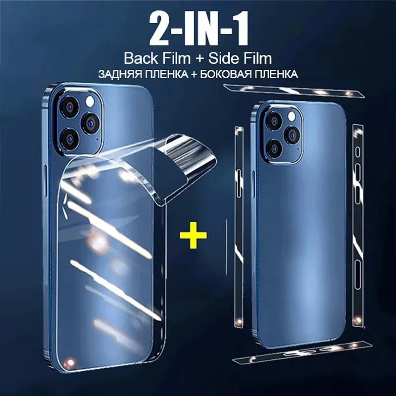 Задняя гидрогелевая пленка для iPhone 13 Pro Max, боковая пленка для мобильного телефона iPhone 16 Pro Max 13 15 Plus 15Pro Max, защитная пленка для рамки
Задняя гидрогелевая пленка для iPhone 13 Pro Max, боковая пленка для мобильного телефона iPhone 16 Pro Max 13 15 Plus 15Pro Max, защитная пленка для рамки
