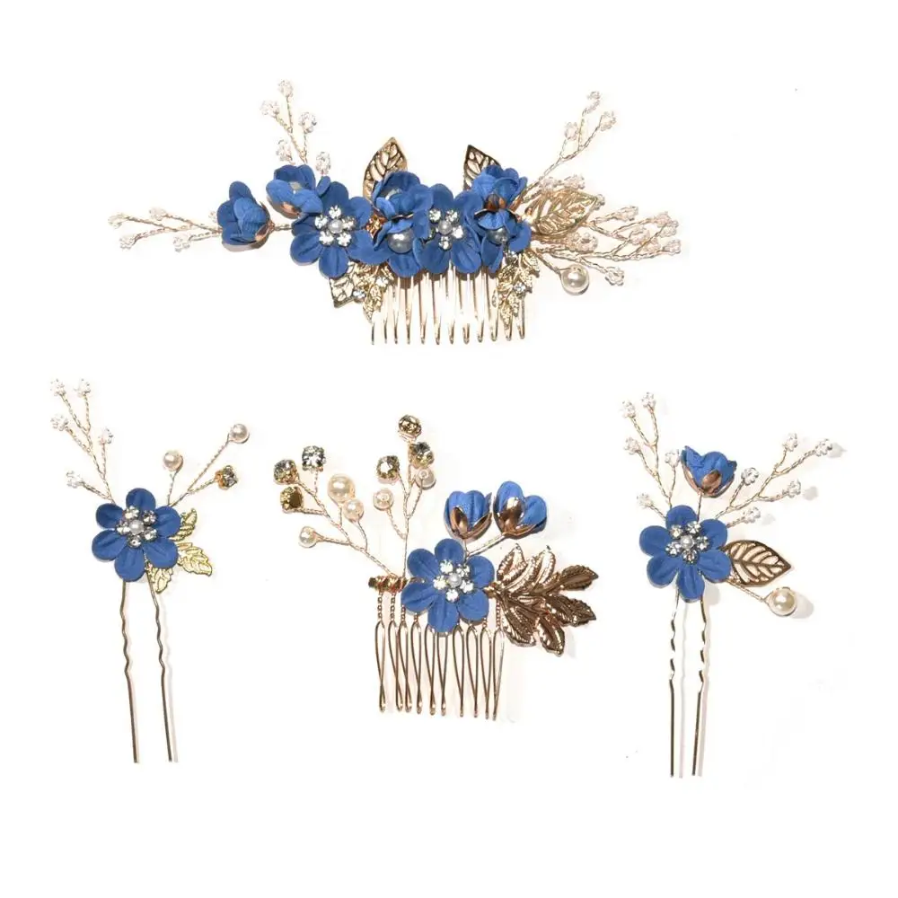 Beautiful Bride Hair Jewelry Wedding Leaves Tiara Bridal Clips Hair Combs Flower Hair Pin Blue White
Beautiful Bride Hair Jewelry Wedding Leaves Tiara Bridal Clips Hair Combs Flower Hair Pin Blue White