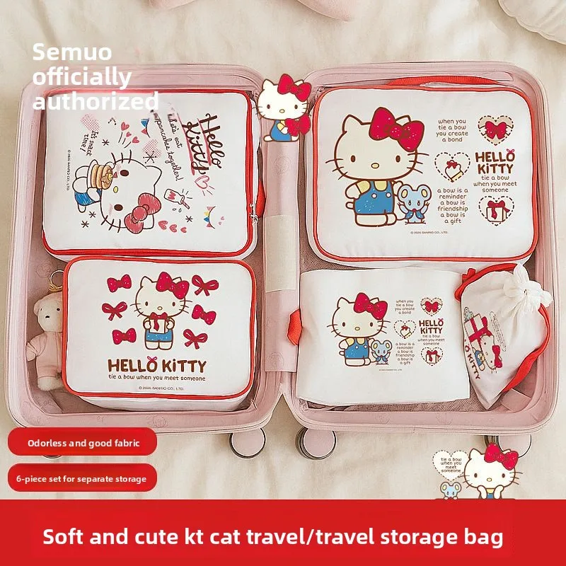 Kawaii Hello kitty travel storage bag, cute cartoon travel luggage, clothing and underwear sorting storage bag, holiday gift
Kawaii Hello kitty travel storage bag, cute cartoon travel luggage, clothing and underwear sorting storage bag, holiday gift
