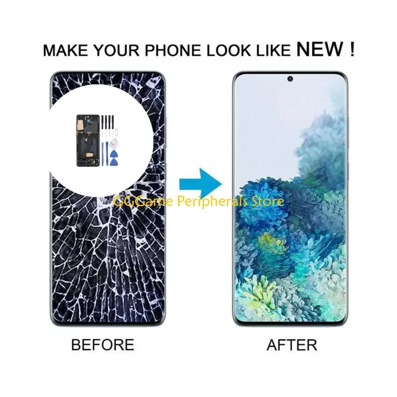 U55B 6.58 Inch TFT LCD Display Touch Screens Assembly with Metal Frame High Resolution Tool Compatible for S20 With Repair
U55B 6.58 Inch TFT LCD Display Touch Screens Assembly with Metal Frame High Resolution Tool Compatible for S20 With Repair