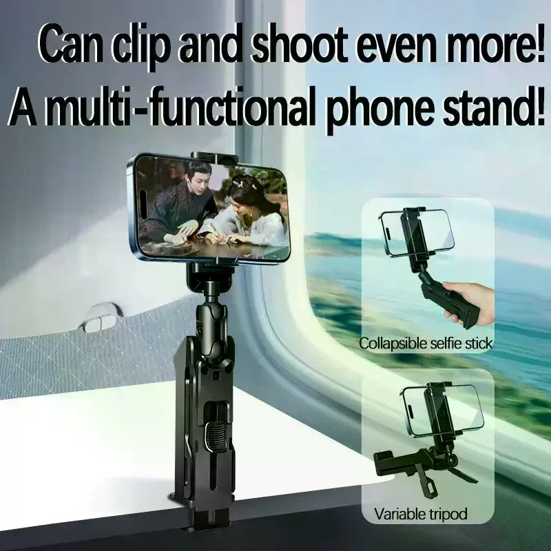 Travel Airplane Phone Holder Portable Foldable Desktop Mobile Phone Tripod Stand Rotatable Selfie Holding Seat Clip Lazy Bracket
Travel Airplane Phone Holder Portable Foldable Desktop Mobile Phone Tripod Stand Rotatable Selfie Holding Seat Clip Lazy Bracket