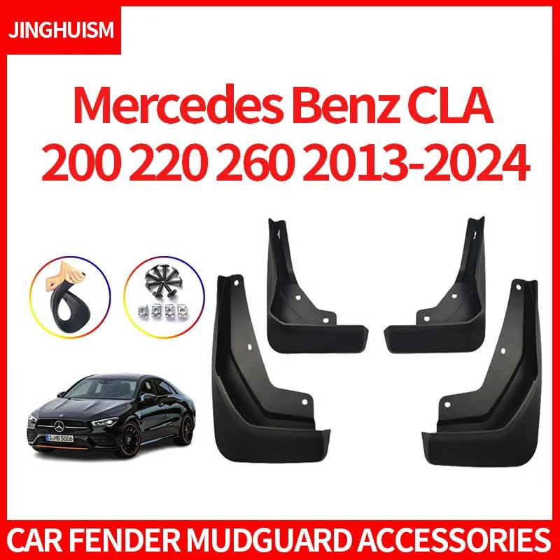 Auto Parts Car Mud Flaps ABS Mudguards Black Splash Guards Tire for Mercedes Benz CLA 200 260 2013-2024 Protection Dirt and Mud
Auto Parts Car Mud Flaps ABS Mudguards Black Splash Guards Tire for Mercedes Benz CLA 200 260 2013-2024 Protection Dirt and Mud