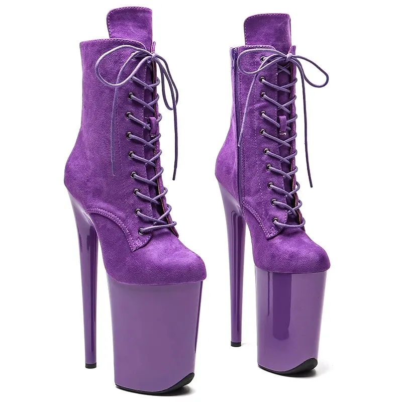 New 23CM/9inches Suede Upper Modern Sexy Nightclub Pole Dance Shoes High Heel Platform Women's Ankle Boots 028
New 23CM/9inches Suede Upper Modern Sexy Nightclub Pole Dance Shoes High Heel Platform Women's Ankle Boots 028