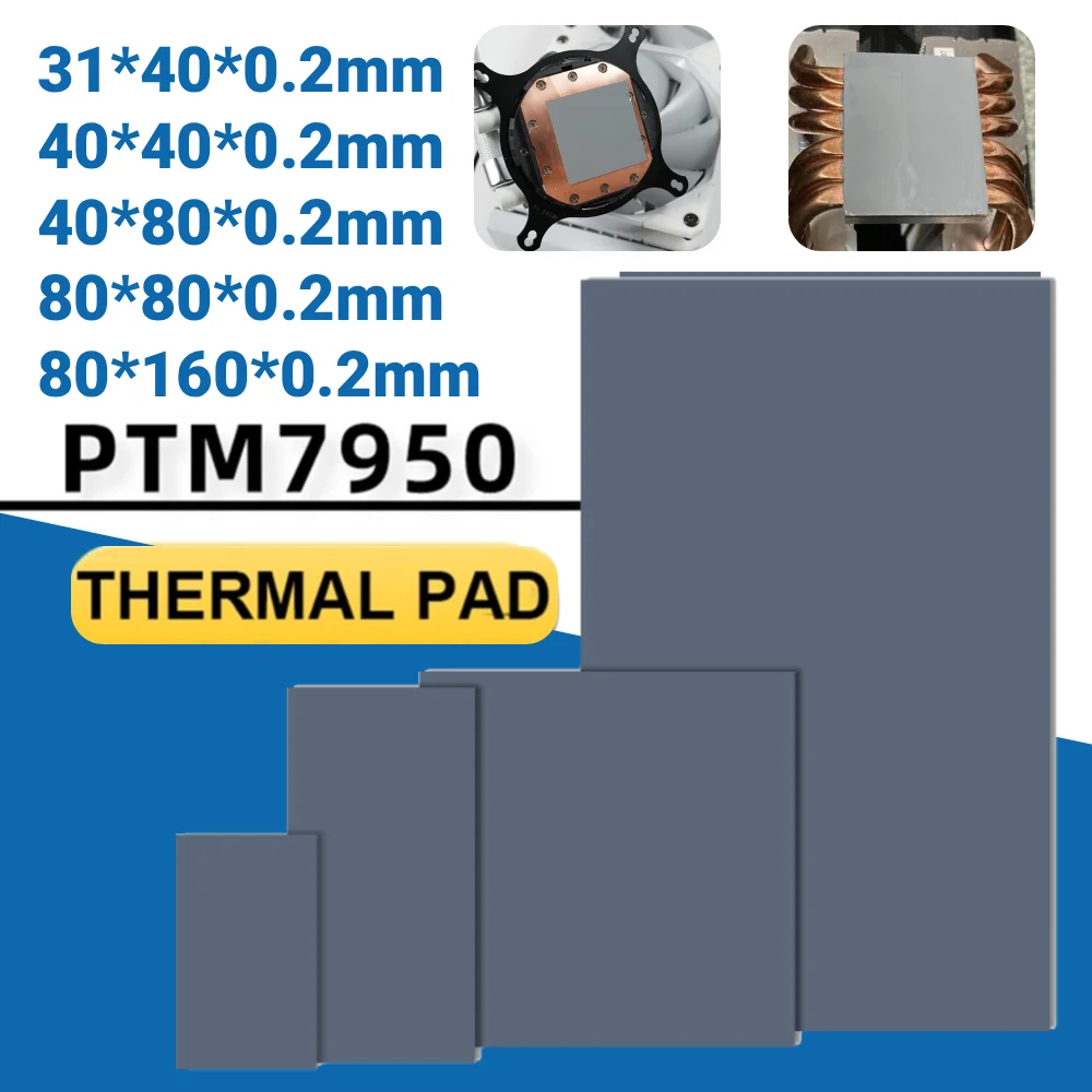 Теплопроводящая прокладка для Honeywell PTM7950, силиконовая термопрокладка, 8,5 Вт/мК, силиконовая прокладка с фазой для ноутбука, графического процессора, процессора
Теплопроводящая прокладка для Honeywell PTM7950, силиконовая термопрокладка, 8,5 Вт/мК, силиконовая прокладка с фазой для ноутбука, графического процессора, процессора