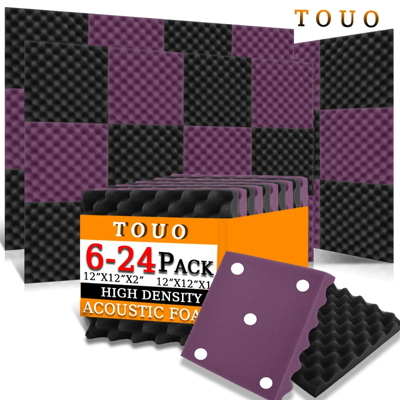 TOUO 6/12/24 Pcs Acoustic Foams Studio Sound Absorbing Foam Panel Sound Absorbing Material Ceiling High Density Sponge Pad
TOUO 6/12/24 Pcs Acoustic Foams Studio Sound Absorbing Foam Panel Sound Absorbing Material Ceiling High Density Sponge Pad