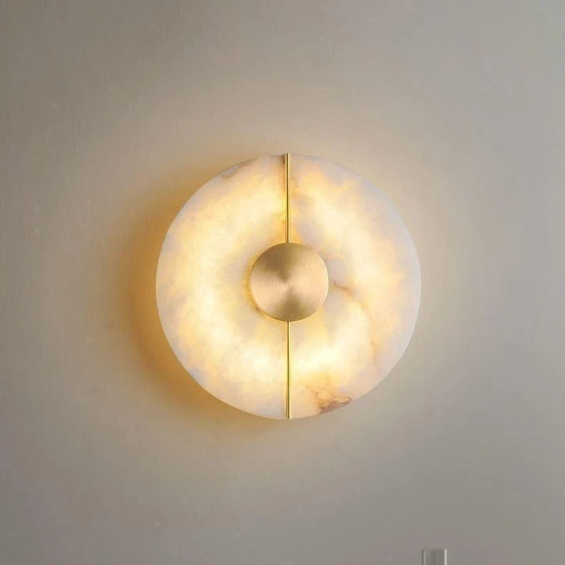 Nordic Round Marble Stone Wall Lamps Living Room Bedroom Bedside Corridor Aisle Modern Atmosphere Indoor Decor LED Sconces Light
Nordic Round Marble Stone Wall Lamps Living Room Bedroom Bedside Corridor Aisle Modern Atmosphere Indoor Decor LED Sconces Light