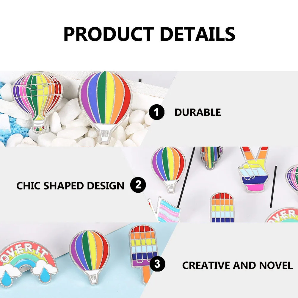 1pc Hot Air Balloon Brooch Pin Premium Alloy Cute Unisex Decoration Creative Fashion Jewelry For Party Banquet Accessory
1pc Hot Air Balloon Brooch Pin Premium Alloy Cute Unisex Decoration Creative Fashion Jewelry For Party Banquet Accessory
