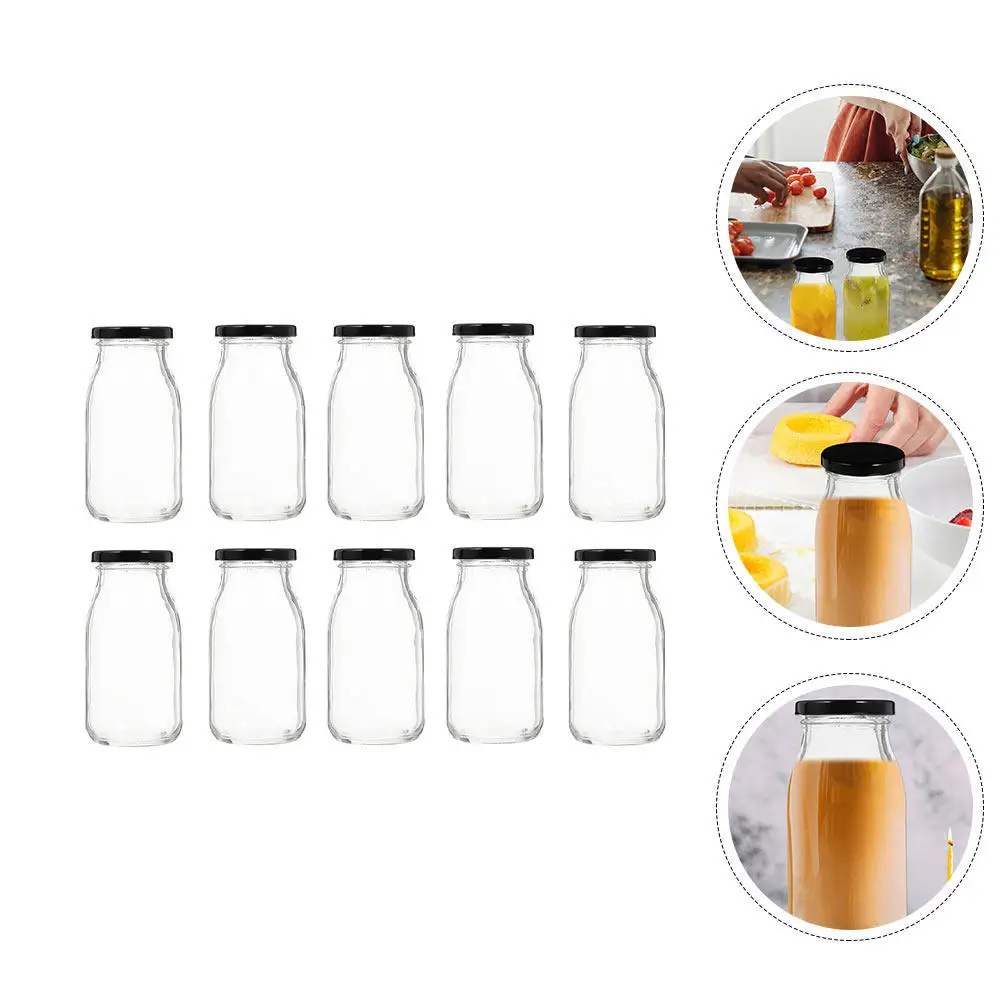 10Pcs Portable Yogurt Bottles High Quality Glass Jars with Tight Sealing for Fresh Keeping Milk Yogurt Bottle Milk Bottle
10Pcs Portable Yogurt Bottles High Quality Glass Jars with Tight Sealing for Fresh Keeping Milk Yogurt Bottle Milk Bottle