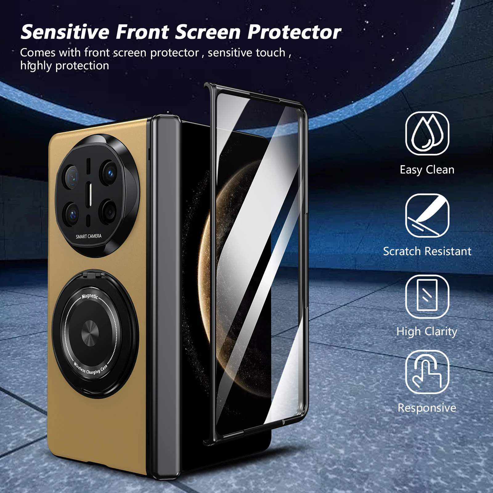 Для Huawei Mate X3 Mate X5 mate X6 Магнитный чехол для телефона с вращающимся кольцом и стеклянной передней пленкой Простые чехлы на петлях Funda Shell
Для Huawei Mate X3 Mate X5 mate X6 Магнитный чехол для телефона с вращающимся кольцом и стеклянной передней пленкой Простые чехлы на петлях Funda Shell