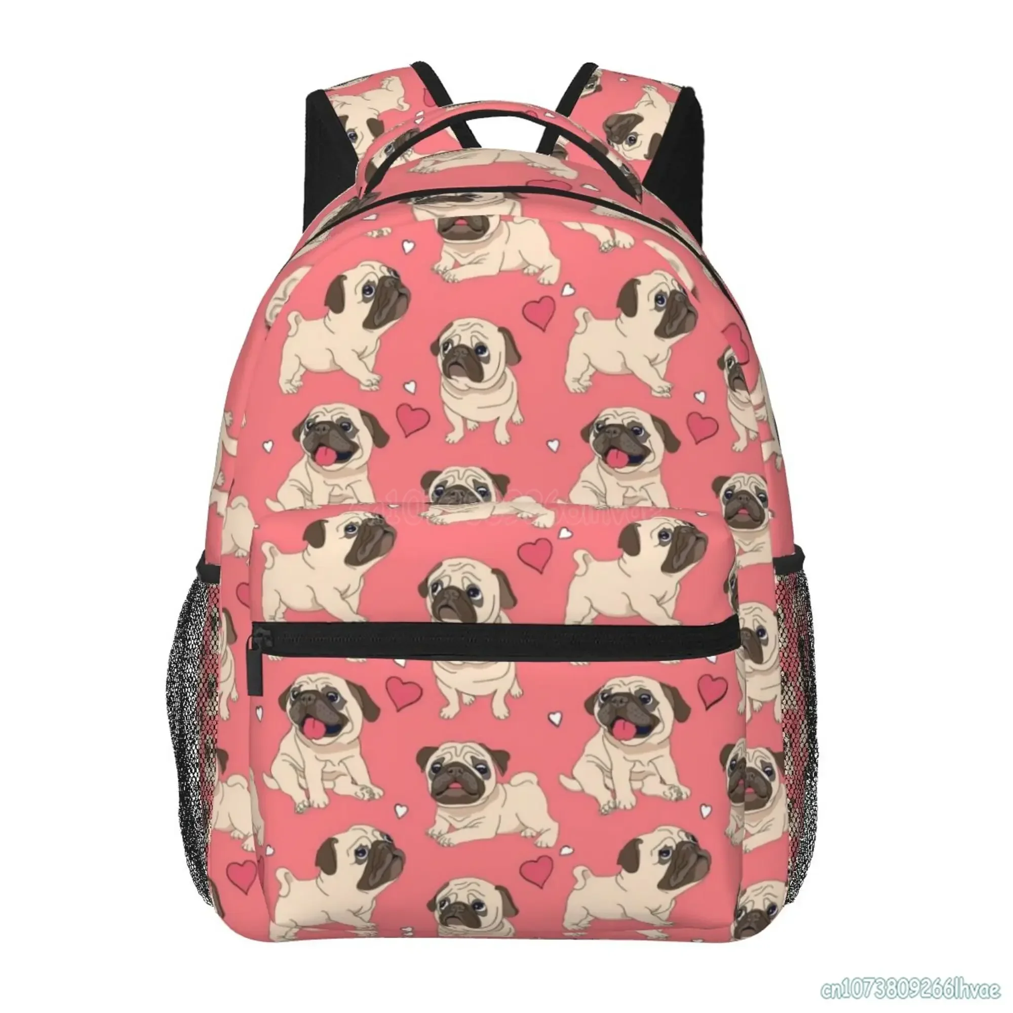 Puppy Dog Heart Love Pattern Schoolbag for Boys Girls Kids Cute Pug Travel Backpack Durable Lightweight School Laptop Backpacks
Puppy Dog Heart Love Pattern Schoolbag for Boys Girls Kids Cute Pug Travel Backpack Durable Lightweight School Laptop Backpacks
