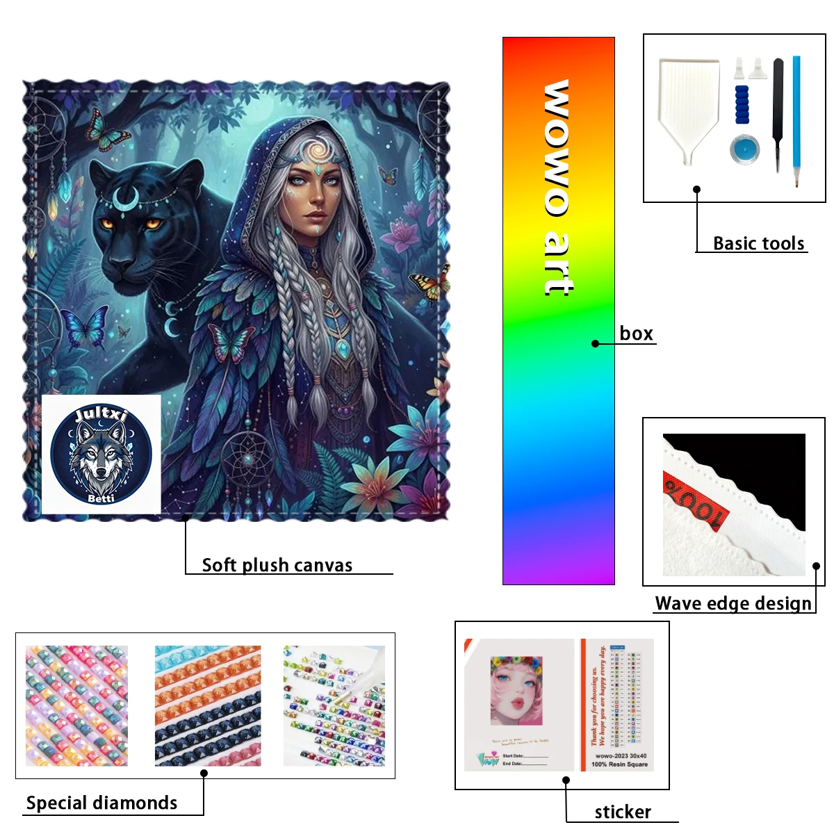 【Betti_ Diamond Art】Girl and Black Panther Crystal AB Rhinestone FD Rhinestone Perfect Resin Diamond
【Betti_ Diamond Art】Girl and Black Panther Crystal AB Rhinestone FD Rhinestone Perfect Resin Diamond