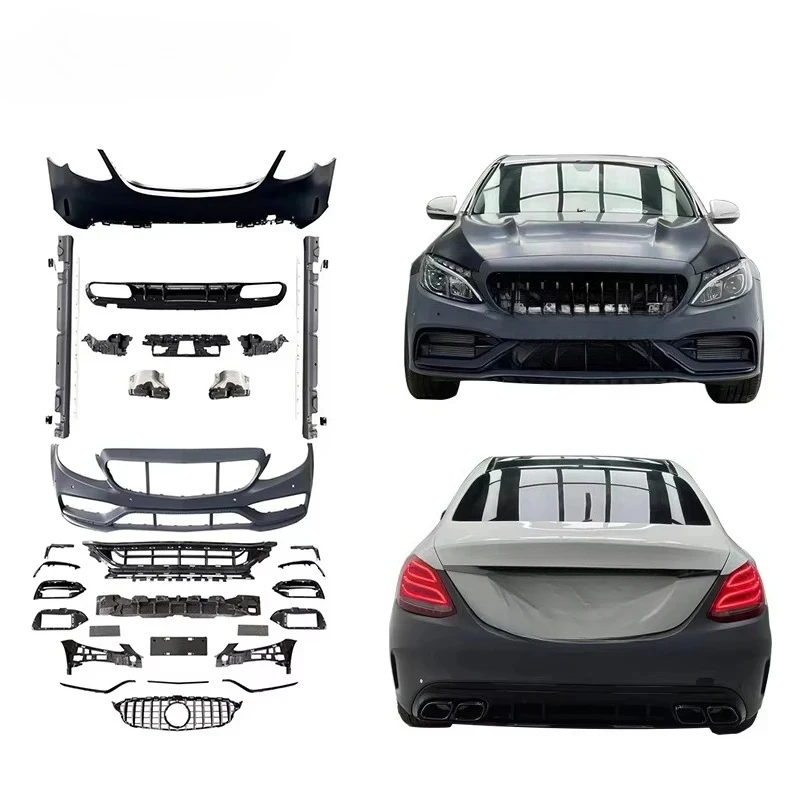 2015-2021 Year C63 Body Kit C Class W205 Upgrade to C63 Style Front Bumper Diffuser Side Skirts Hood
2015-2021 Year C63 Body Kit C Class W205 Upgrade to C63 Style Front Bumper Diffuser Side Skirts Hood