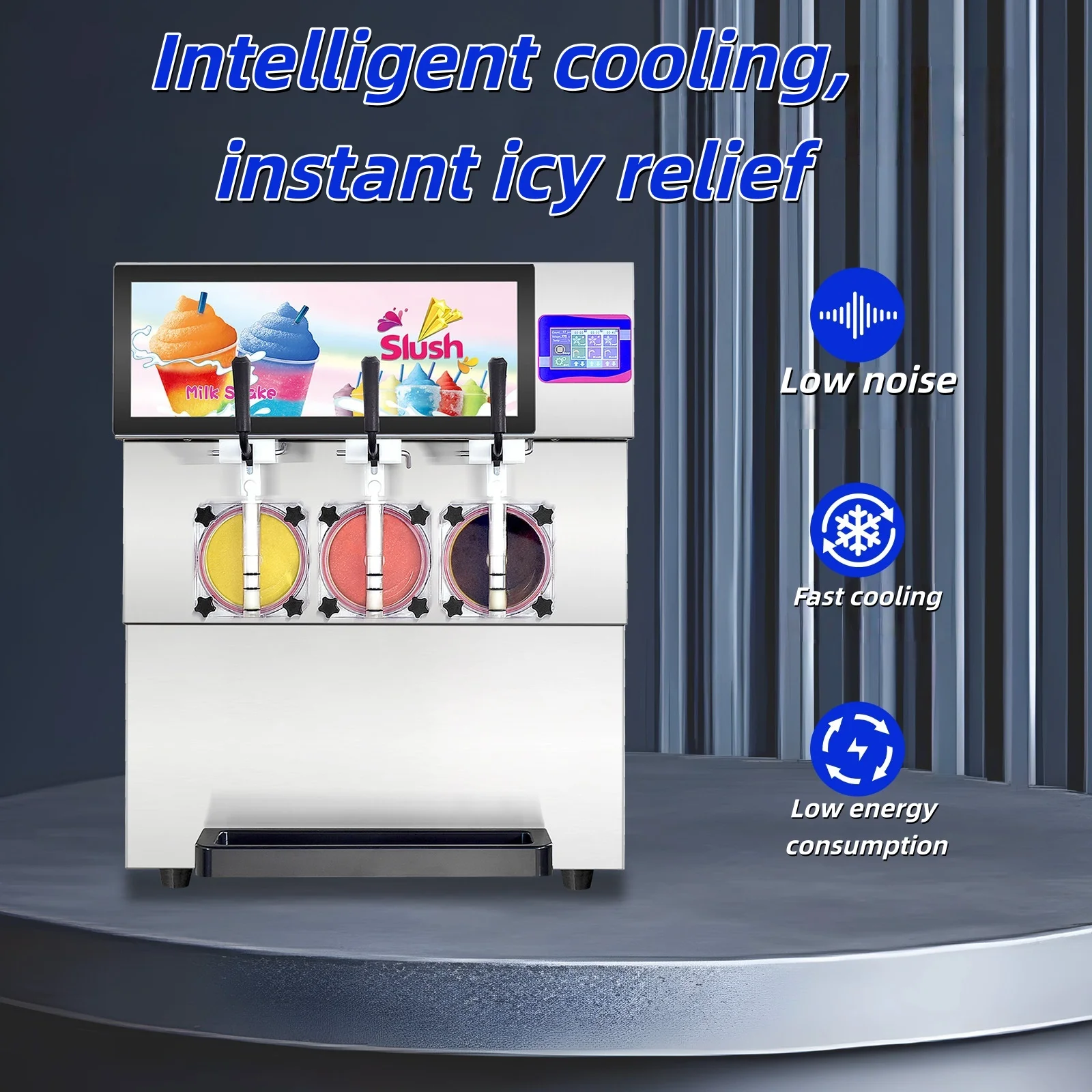 Stainless Steel Intelligent Temperature Control Smoothie Machine 3 Cylinder Juice Cooling Dispenser for Restaurant Bar Pro
Stainless Steel Intelligent Temperature Control Smoothie Machine 3 Cylinder Juice Cooling Dispenser for Restaurant Bar Pro