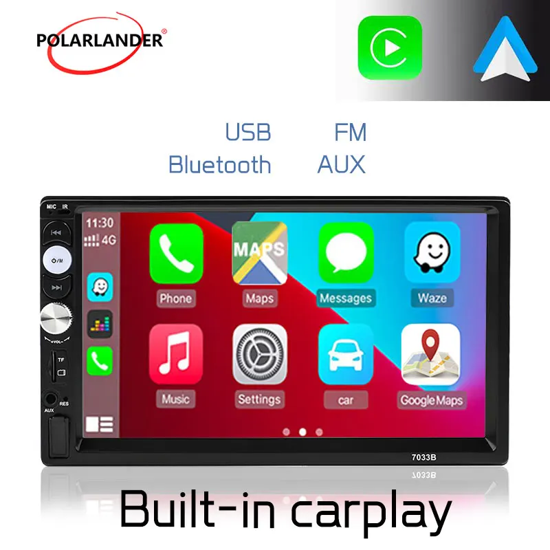 Automotive multimedia Car Radio 2Din 7'' MirrorLink Apple Carplay Android Auto Stereo Receiver Universal Capacitive Touch Screen
Automotive multimedia Car Radio 2Din 7'' MirrorLink Apple Carplay Android Auto Stereo Receiver Universal Capacitive Touch Screen