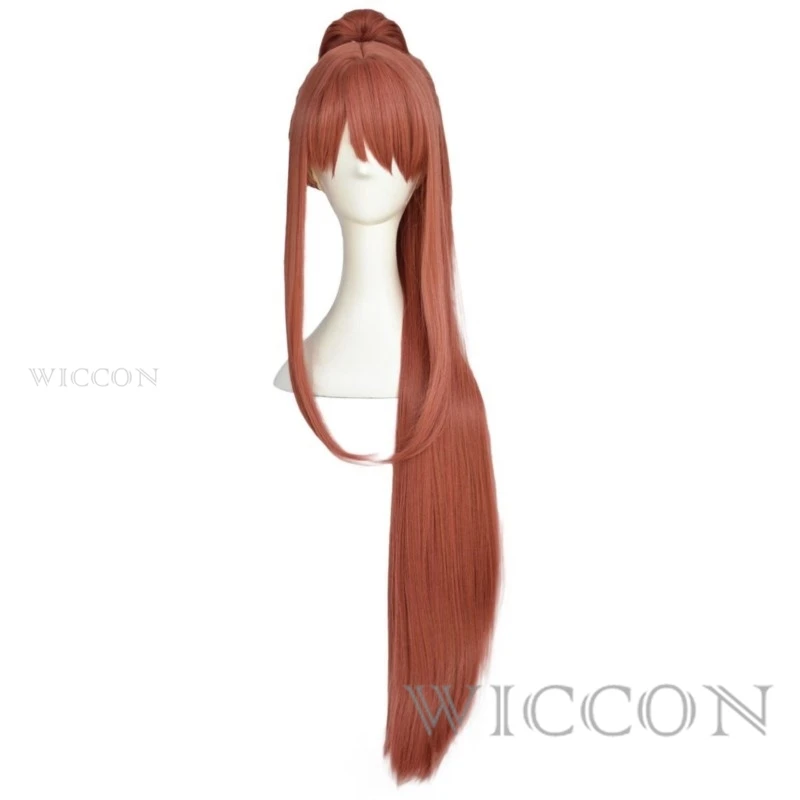 Monika Cosplay DDLC Cosplay Wig with 100cm Long Ponytail Anime Cosplay Wigs Heat Resistant Hair Wigs
Monika Cosplay DDLC Cosplay Wig with 100cm Long Ponytail Anime Cosplay Wigs Heat Resistant Hair Wigs
