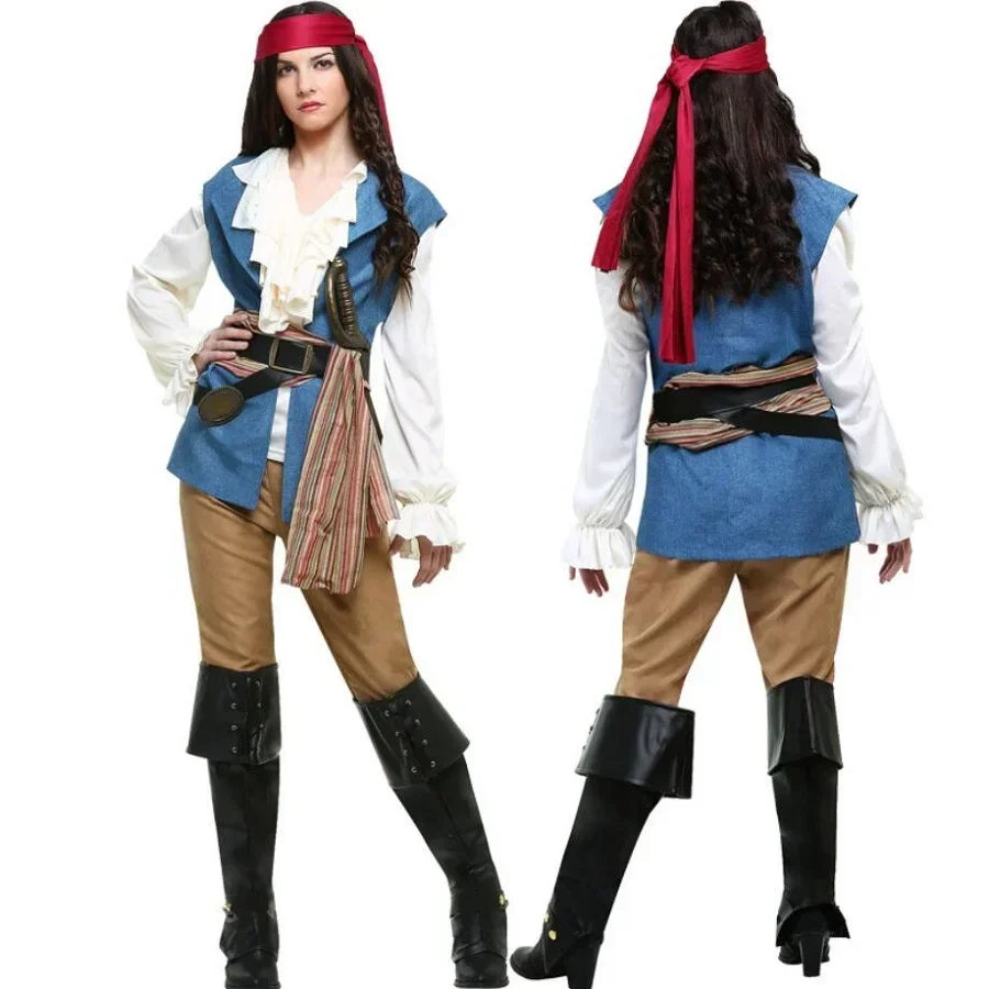 Adult Woman Pirate Costumes Halloween Pirates Fancy Dress Ladies Role Play Cosplay Clothing
Adult Woman Pirate Costumes Halloween Pirates Fancy Dress Ladies Role Play Cosplay Clothing