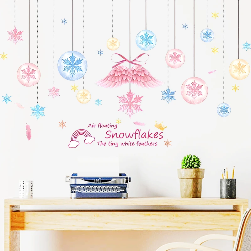 Air Floating Snowflakes Feathers Wall Stickers For Bedroom Home Decoration Creative Xmas Mural Art Kids Room Decals Pvc Posters
Air Floating Snowflakes Feathers Wall Stickers For Bedroom Home Decoration Creative Xmas Mural Art Kids Room Decals Pvc Posters