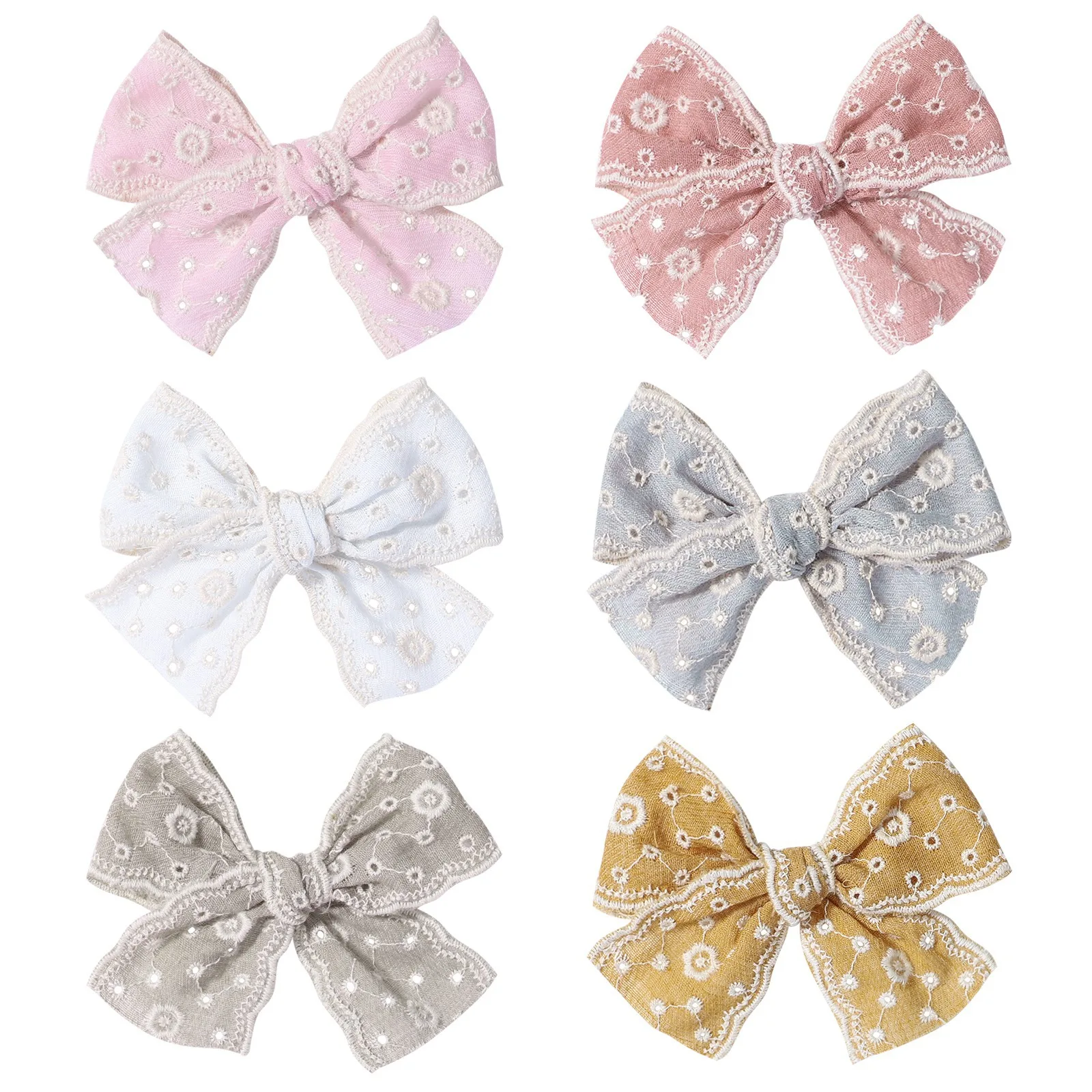 30 PCS/Lot, 3.6" Jacquard Fabric Embroidery Lace Bowknot Hair Clips For Girls Boutique Hairpins Barrettes Kids Hair Accessories
30 PCS/Lot, 3.6" Jacquard Fabric Embroidery Lace Bowknot Hair Clips For Girls Boutique Hairpins Barrettes Kids Hair Accessories