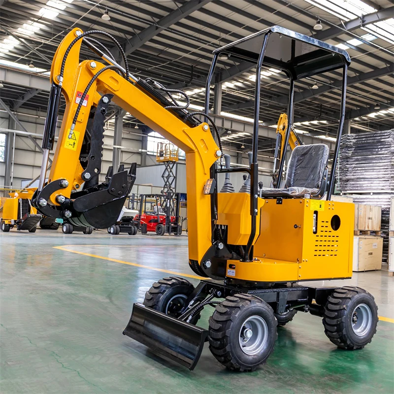CNMC 1 Ton Mini Backhoe Excavator Wheeled Small Excavator Compact Excavator CE EPA Certified Farm Garden Use Customized
CNMC 1 Ton Mini Backhoe Excavator Wheeled Small Excavator Compact Excavator CE EPA Certified Farm Garden Use Customized
