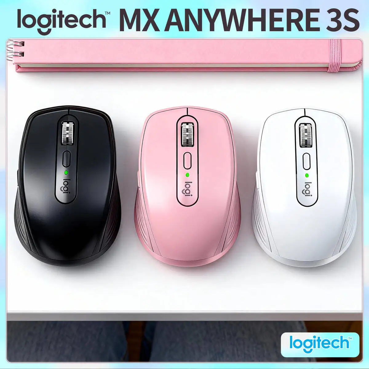 Logitech MX Anywhere 3S Compact Mouse for Travelers Rechargeable Silent Click PC Mac
Logitech MX Anywhere 3S Compact Mouse for Travelers Rechargeable Silent Click PC Mac