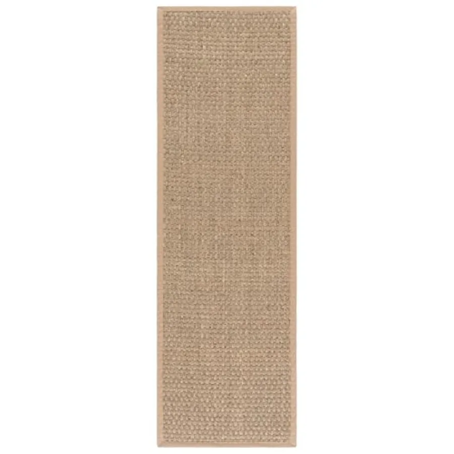 Natural Fiber Collection Runner Rug - 2'6" x 6' Natural and Beige Seagrass Basketweave Pattern with Border NF114A
Natural Fiber Collection Runner Rug - 2'6" x 6' Natural and Beige Seagrass Basketweave Pattern with Border NF114A