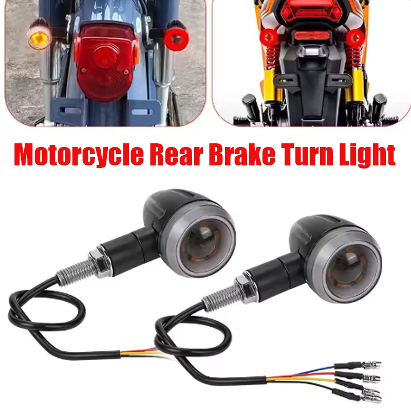 12V Universal Motorcycle Turn Light Rear Brake Lamp LED Taillight Running Signal For Honda Crusier Chooper Kawasaki BMW
12V Universal Motorcycle Turn Light Rear Brake Lamp LED Taillight Running Signal For Honda Crusier Chooper Kawasaki BMW