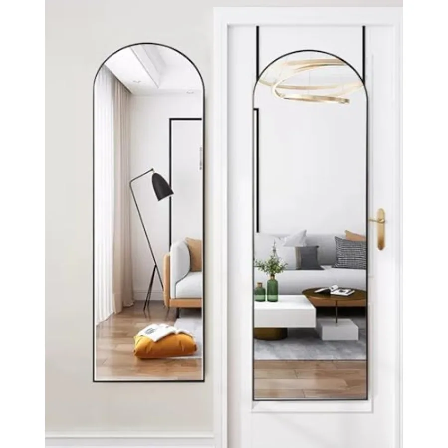 Door Arch Mirror - Over The Door 48x14 Full Length Mirror For Bedroom Living Room or Closet - Black
Door Arch Mirror - Over The Door 48x14 Full Length Mirror For Bedroom Living Room or Closet - Black