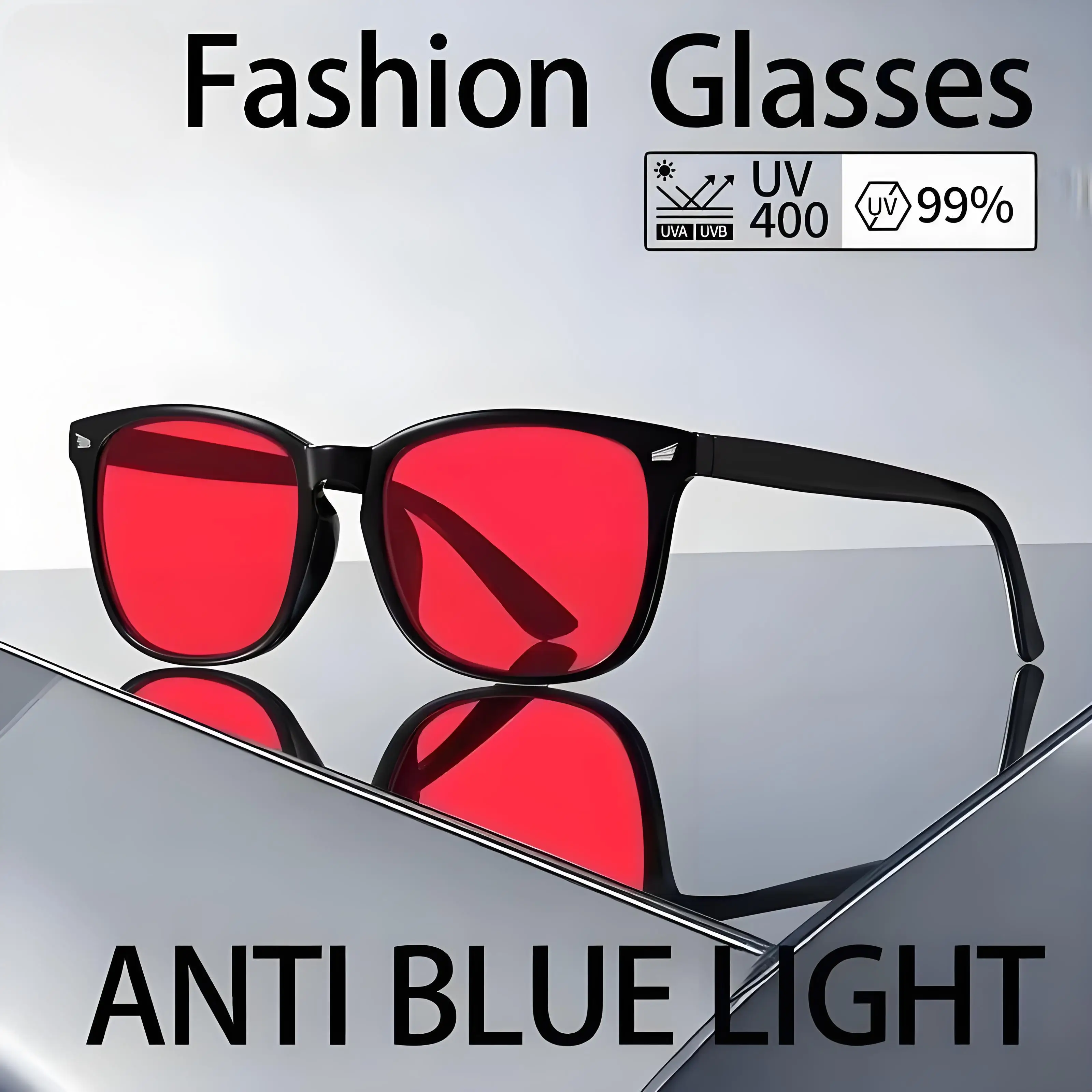 New Trendy Anti Blue Light Glasses Women Men Better Sleep Red Lens Filter Glasses Anti-UV Glasses with Tinted Orange Lenses
New Trendy Anti Blue Light Glasses Women Men Better Sleep Red Lens Filter Glasses Anti-UV Glasses with Tinted Orange Lenses