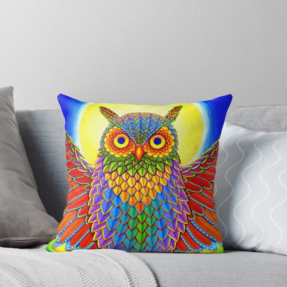 Colorful Psychedelic Rainbow Owl Throw Pillow Plaid Sofa Decorative Cushion Pillow Case Christmas pillow
Colorful Psychedelic Rainbow Owl Throw Pillow Plaid Sofa Decorative Cushion Pillow Case Christmas pillow