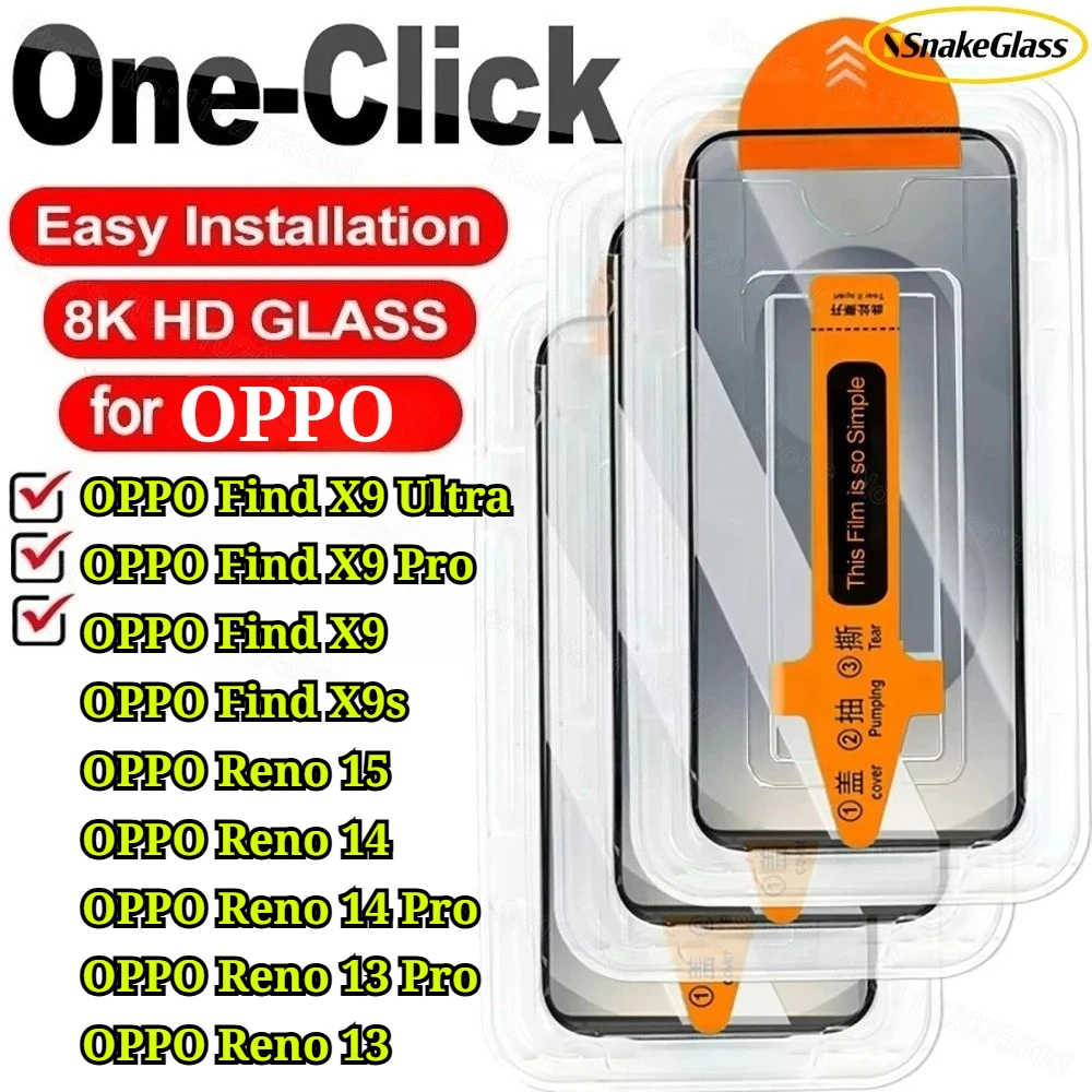 3PCS Oleophobic Coating Tempered Glass Screen Protector for OPPO Find X9 Ultra/Find X9 Pro/Find X9/Find X9s/Reno 15 14 13 Pro
3PCS Oleophobic Coating Tempered Glass Screen Protector for OPPO Find X9 Ultra/Find X9 Pro/Find X9/Find X9s/Reno 15 14 13 Pro