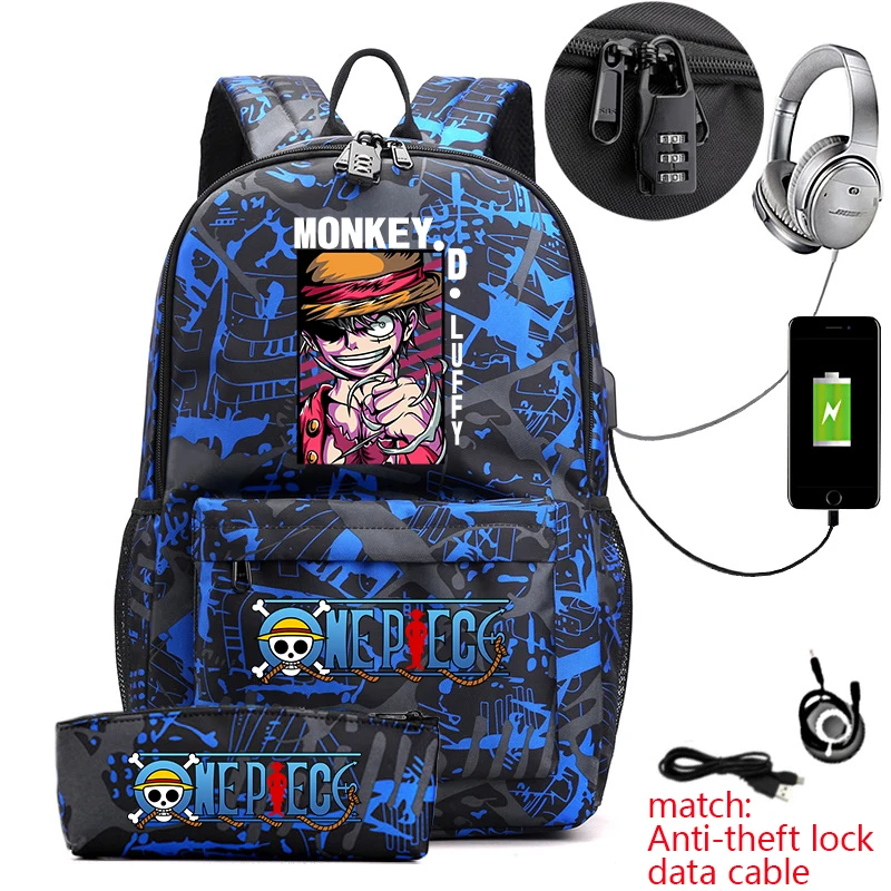 Luffy Cartoon School Backpack for Kids Anti-Theft Lightweight Travel Daypack with Pencil Holder Boys Girls
Luffy Cartoon School Backpack for Kids Anti-Theft Lightweight Travel Daypack with Pencil Holder Boys Girls