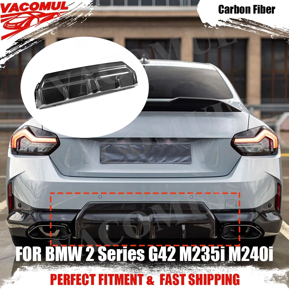 VACOMUL Rear Bumper Lip For BMW 2 Series G42 M235i M240i Coupe 2022+ Rear Diffuser Spoiler Extension Chin Guard Dry Carbon FRP
VACOMUL Rear Bumper Lip For BMW 2 Series G42 M235i M240i Coupe 2022+ Rear Diffuser Spoiler Extension Chin Guard Dry Carbon FRP