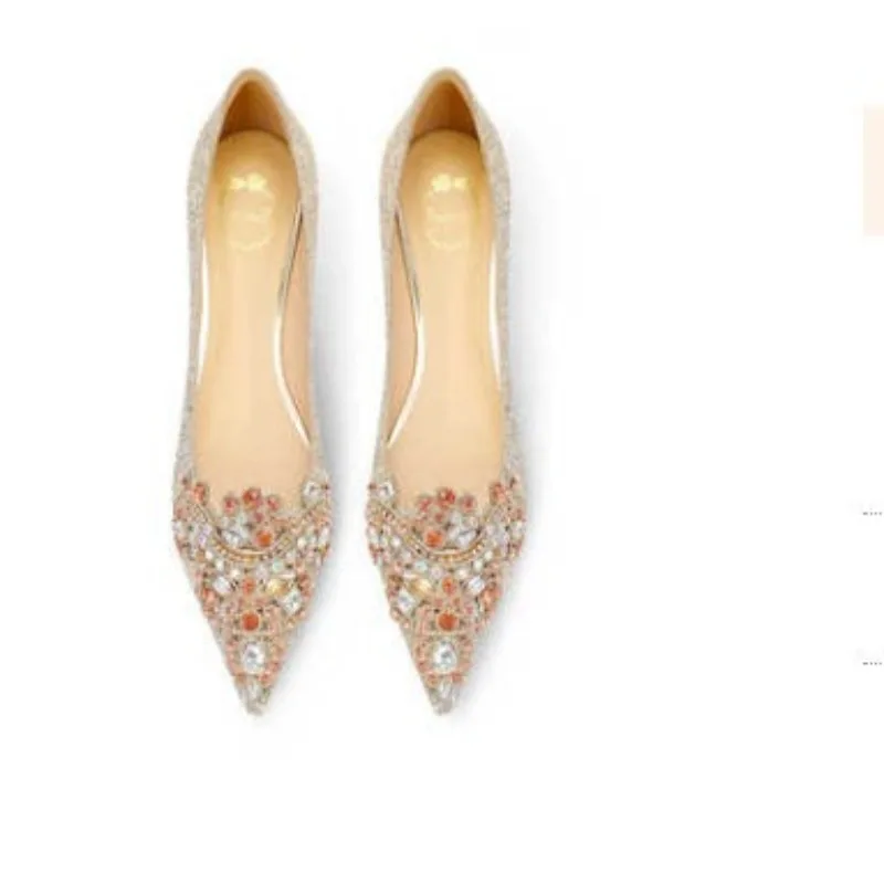 French Wedding Flat Shoes Bride Women Wedding Party Flat Shoes 1cm Low Heel Bridal Evening Shoes
French Wedding Flat Shoes Bride Women Wedding Party Flat Shoes 1cm Low Heel Bridal Evening Shoes