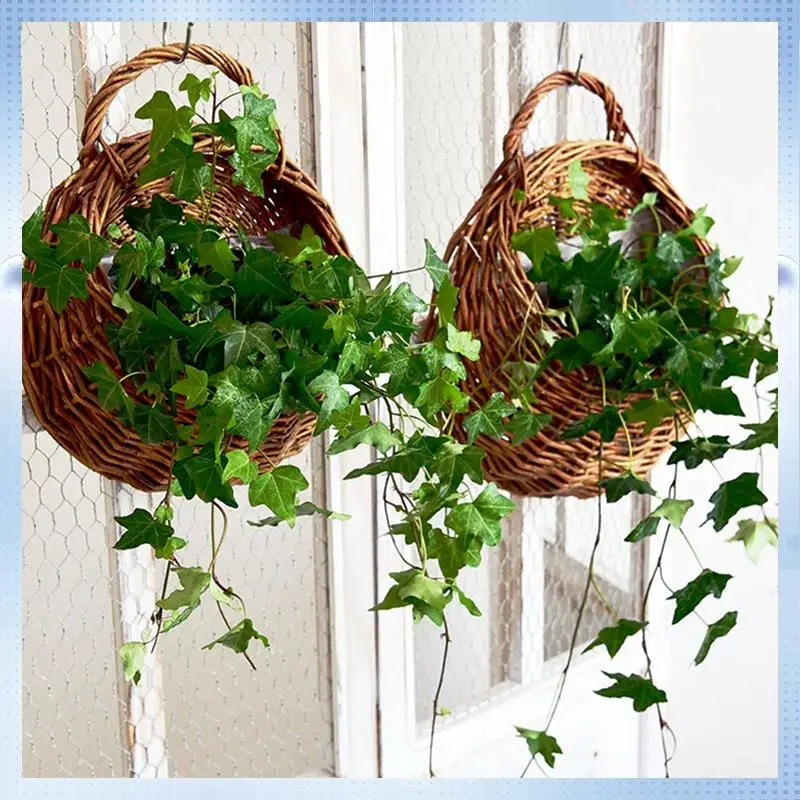 AD-Wall Mounted Natural Wicker Flower Basket Flower Pot, Rattan Vase Basket, Home Garden Wall Decoration Storage Container
AD-Wall Mounted Natural Wicker Flower Basket Flower Pot, Rattan Vase Basket, Home Garden Wall Decoration Storage Container