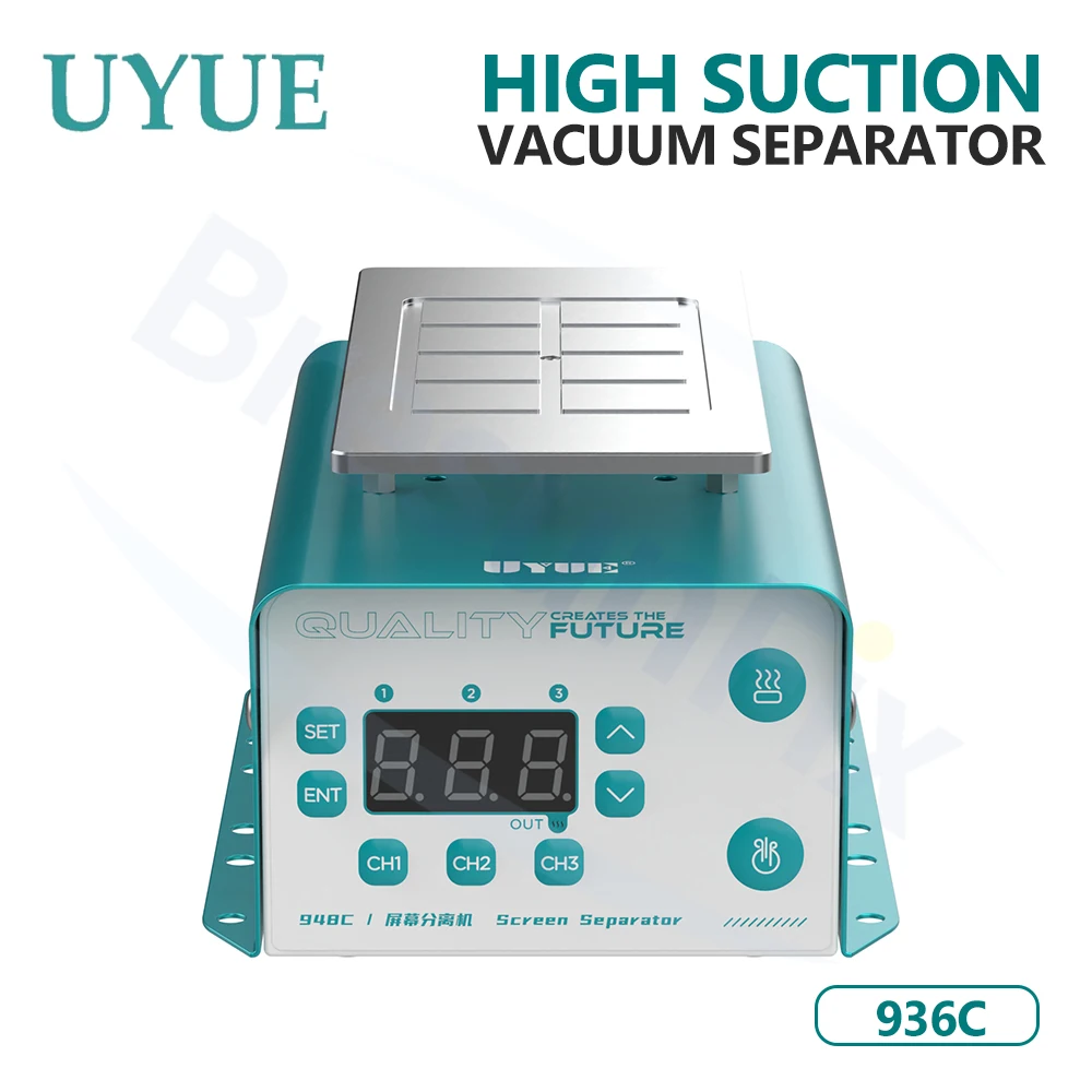 UYUE 948C Высокоскоростной вакуумный сепаратор ЖК-экрана для ремонта смартфонов Вакуумное разделение ЖК-экранов до 7-дюймового инструмента
UYUE 948C Высокоскоростной вакуумный сепаратор ЖК-экрана для ремонта смартфонов Вакуумное разделение ЖК-экранов до 7-дюймового инструмента