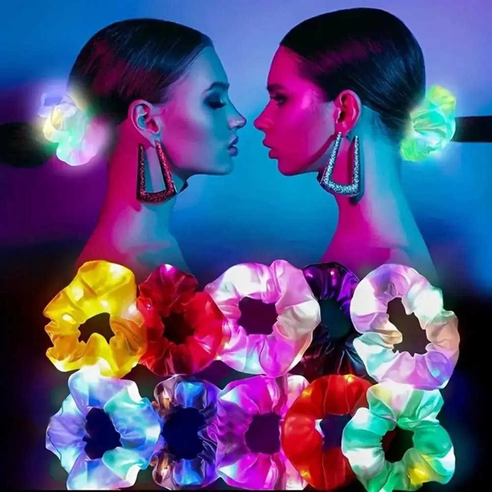 8Pcs LED Hair Rope Party Light Effect One-Click Control 8 Colors 3 Glow Effects Festival Hair Ties Hair Accessories
8Pcs LED Hair Rope Party Light Effect One-Click Control 8 Colors 3 Glow Effects Festival Hair Ties Hair Accessories