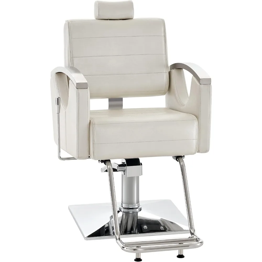Barber Chair for Barbershop, Reclining Salon Chair for Hair Stylist (Champagne)
Barber Chair for Barbershop, Reclining Salon Chair for Hair Stylist (Champagne)