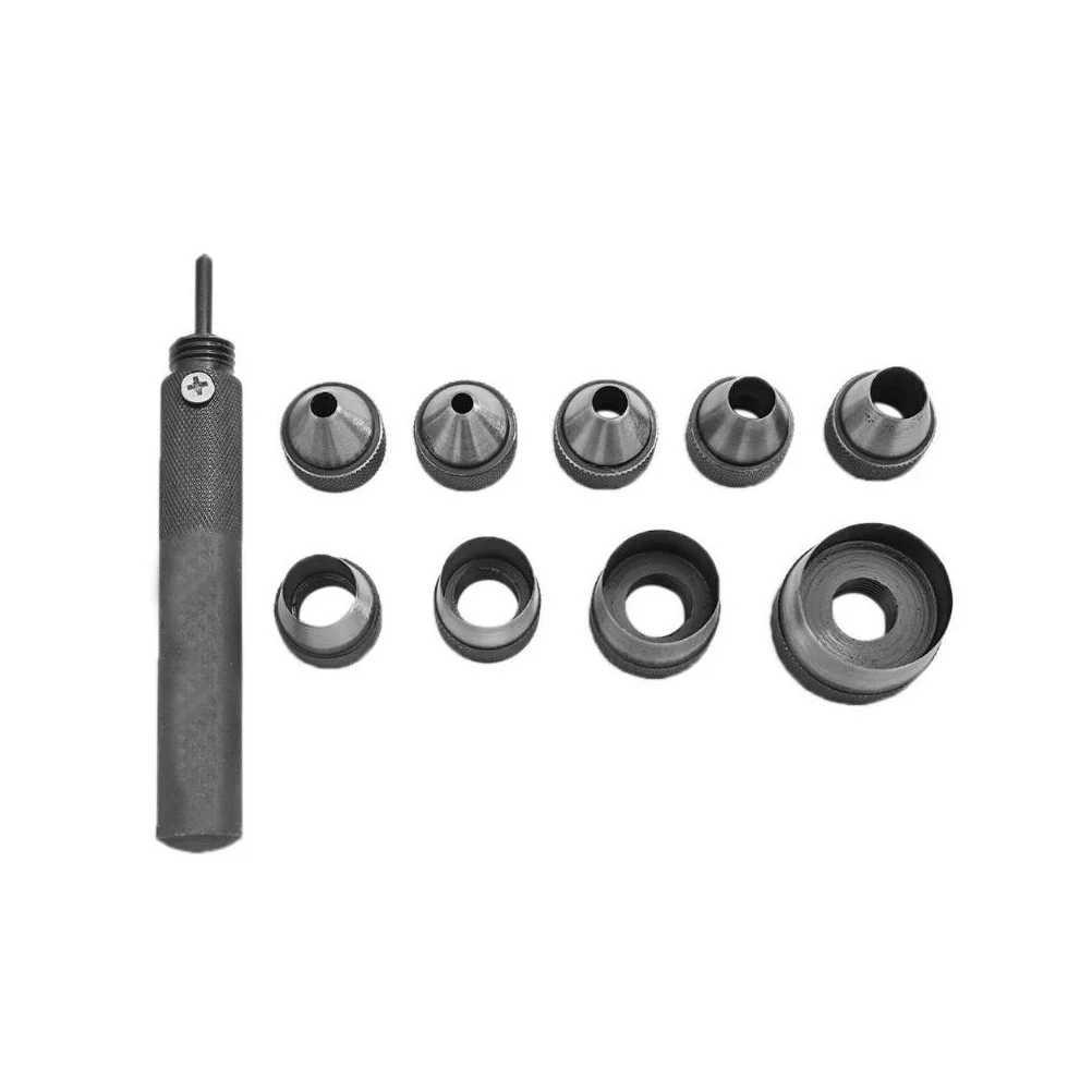 1Set Hollow Punch Set Multiple Sizes Hole Cutter Belt Punch Accessories Durable Steel Craft Tools 
1Set Hollow Punch Set Multiple Sizes Hole Cutter Belt Punch Accessories Durable Steel Craft Tools
