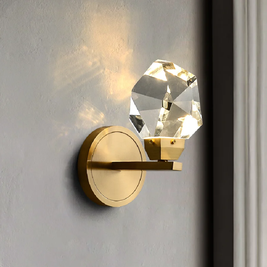 LED Crystal Wall Lamp Bedroom Living Room Decoration Wall Lamp Aisle Simple Modern Designer Copper Wall Lamp
LED Crystal Wall Lamp Bedroom Living Room Decoration Wall Lamp Aisle Simple Modern Designer Copper Wall Lamp